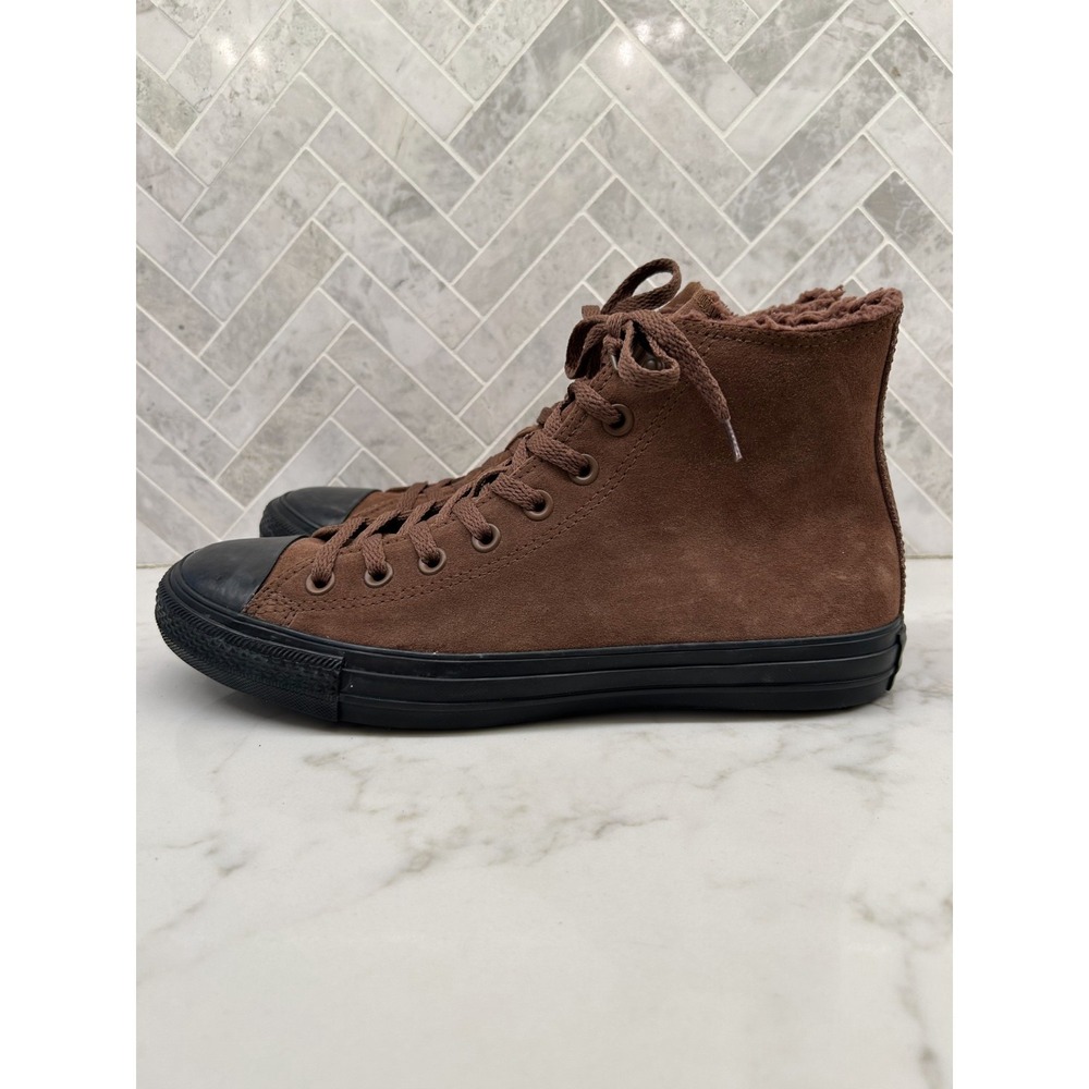 Converse Chuck Taylor All Star Berkshire High Top Men 9 Sherpa Lined Shoes Suede